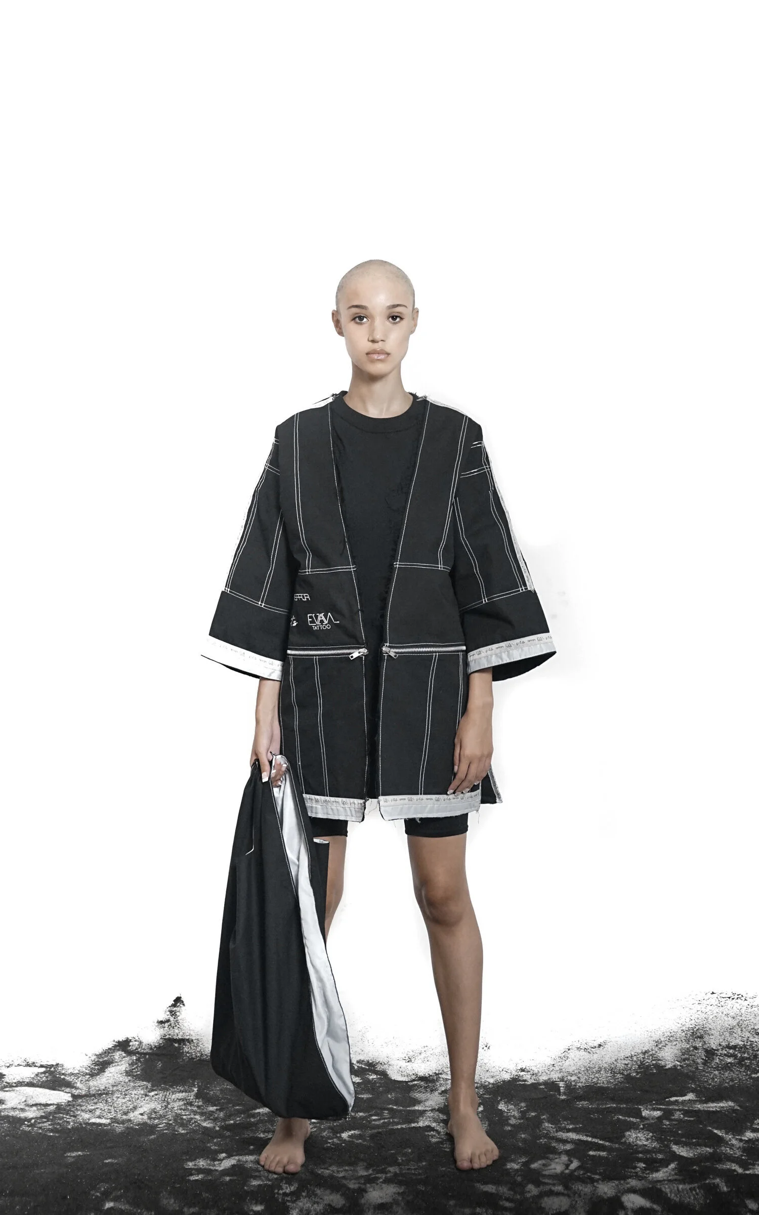 ensou. 柿乃葉別注 Ex Cut Off Sleeve Jacket F Fashion Tops 【公式通販】
